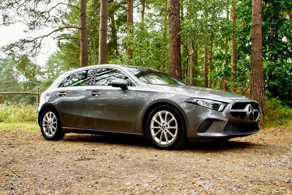 Grey 5-door 2018 Mercedes A-Class 220d driving lesson car